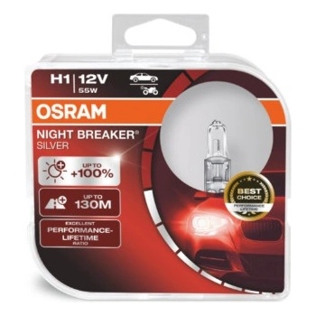 OSRAM АВТОМОБИЛНА ЛАМПА 64150nbs h1 55w 12v p14.5s blister osram (206100930)
