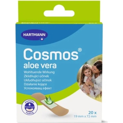 Cosmos náplasti s aloe vera 1,9 x 7,2 cm 20 ks