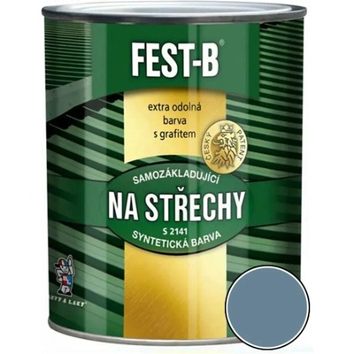 Barvy A Laky Hostivař FEST-B S2141, antikorozní nátěr na železo 0111 šedá, 5kg