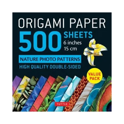 Tuttle Publishing Origami Paper 500 sheets Nature Photo Patterns 6" (15 cm) | Tuttle Publishing