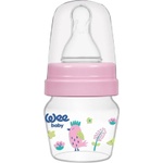 Wee Baby Шише Wee Baby Mini, РР, с 2 накрайника, 30 ml, розово (778) - baby