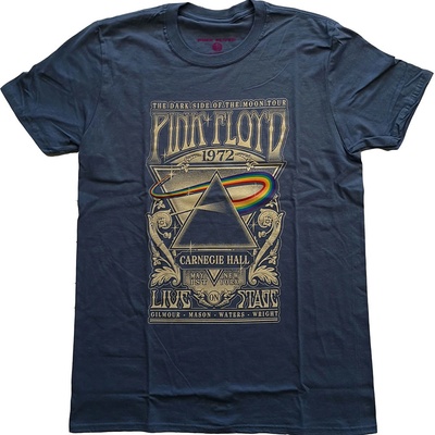 Pink Floyd tričko Carnegie Hall Poster Denim Blue