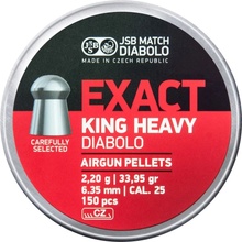 Diabolky JSB Exact King Heavy 6,35 mm 300 ks