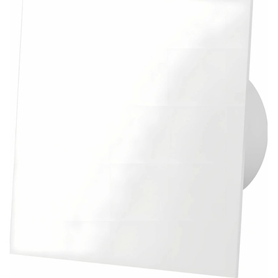 airRoxy dRim 125 HS BB axiální ventilátor s čidlem vlhkosti, ABS panel lesklá bílá