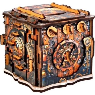 EscapeWelt Dřevěný hlavolam iQube Dark Box