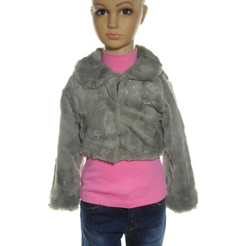 Detské huňaté bolerko červená