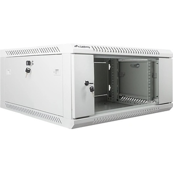 Lanberg rack cabinet 19 wall-mount 4U / 600x600 for self-assembly (flat pack) grey (WF01-6604-10S)