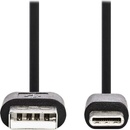Nedis CCGB60600BK01 USB 2.0, Typ-C Zástrčka - A Zástrčka, 0,1m, černý
