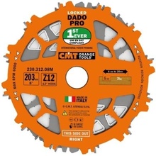 CMT Sada drážkovacích kotoučů DADO PRO D203x6,2-20 d30 Z12 HW C23031208M