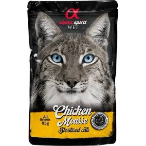 Alpha Spirit Sterilised Cat Chicken Mousse 85 g