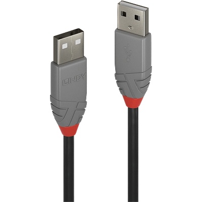 Lindy Кабел usb 2.0 a - a, m/m 1 м, черен 36692 (36692)