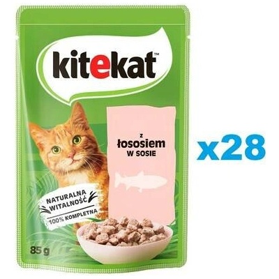 Kitekat Losos v omáčce 28 x 85 g