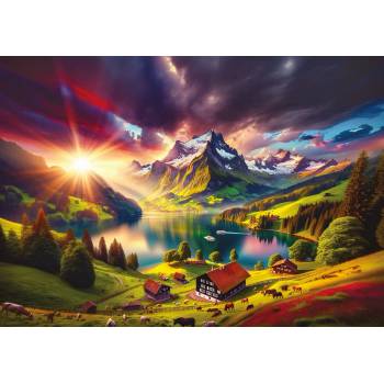 Art Puzzle - Puzzle At the Edge of the Alps - 500 piese