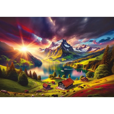Art Puzzle - Puzzle At the Edge of the Alps - 500 piese
