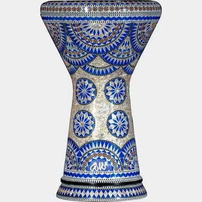 Gawharet El Fan Gawharet EL Fan Soumbaty 9”x19” Doumbek (Darbuka) Mother of pearl M23-6206