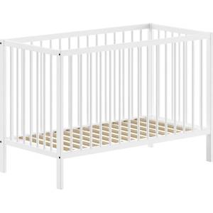 Vipack Бяло детско креватче от масивен бор 60x120 cm DINO - Vipack (DIBB6014)