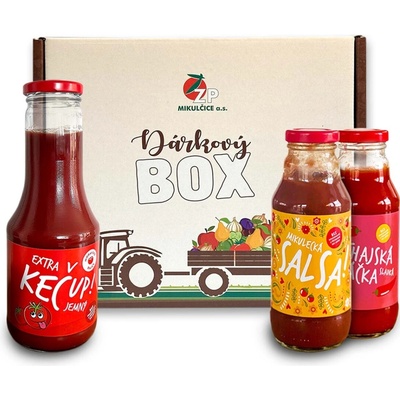 DÁRKOVÝ box kečup a 2 omáčky var. 1