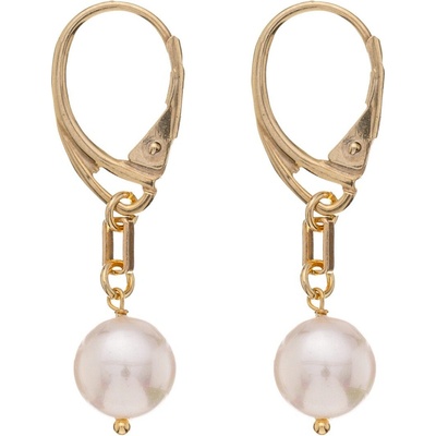 Alisia Pozlátené visiace náušnice s pravou perlou AL2484.01.000