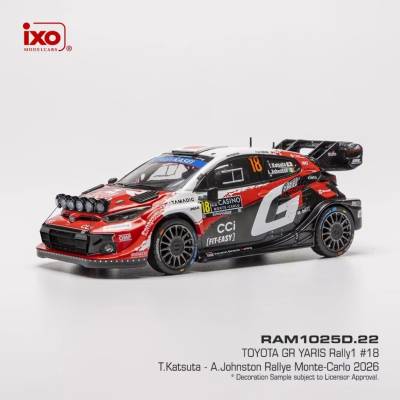 Toyota GR Yaris Rally1 Rallye Monte Carlo 2026 18 Katsuta JohnstonIXO 1:43