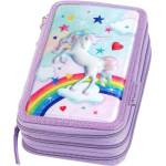 Faber-Castell Ученически несесер Faber-Castell Unicorn - 3 ципа (1095240746)