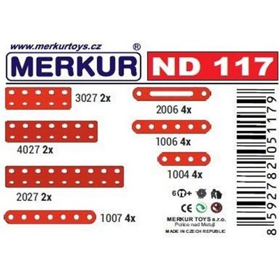 Merkur ND 117 pásky a tvarované pásky – Zboží Živě