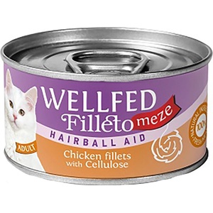 PETINTEREST Wellfed Filleto Meze Hairball Aid консерва за котки против космени топки 70gr