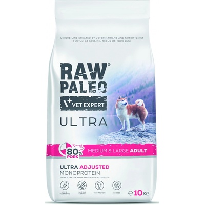 VetExpert Raw paleo Ultra Pork Medium & Large Adult 10 kg