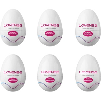 Lovense Kraken Masturbation Egg 6 Pack White