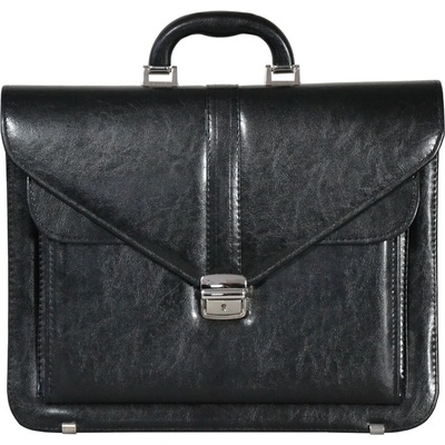 REAbags aktovka 7173B-TR čierna/nikl