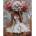 Ideyka Paint by numbers - Floral mystery metal