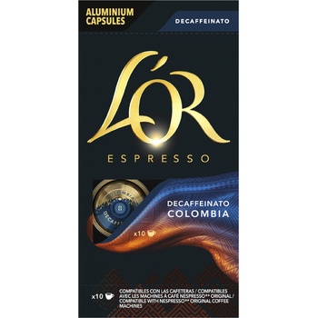 L'OR Colombia Decaffeinato Безкофеинови ALU капсули за Nespresso® 10 бр