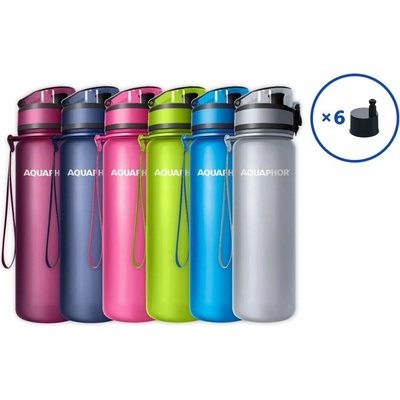 Aquaphor City 0,5 l růžova + vložky 6 ks