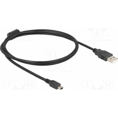 Delock 84912 USB 2.0 USB A vidlice USB B mini vidlice 1m černý