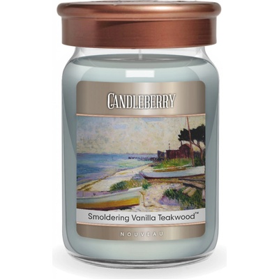 Candleberry Candle Candleberry Nouveau Smoldering Vanilla Teakwood, 624 g