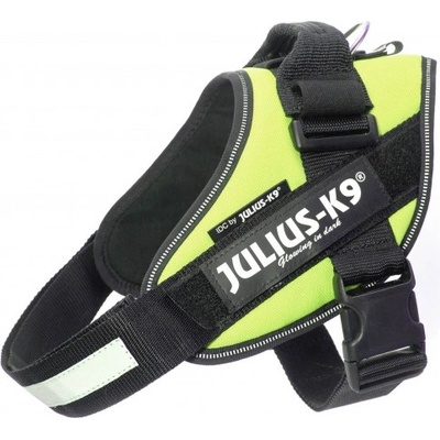 JULIUS-K9® IDC Powerharness M/0 Нагръдник за кучета 14-25 кг, с обиколка на гърдите 58-76 см - цвят неон, Унгария - 16IDC-NE-0
