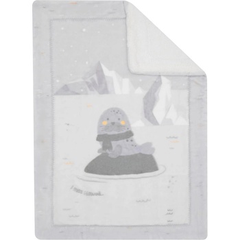 KikkaBoo Супер меко бебешко одеяло с шерпа 110/140 см Seally Me (kikka-31103020156)