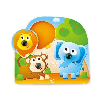 Hape Дървен пъзел за бебета - Джунгла (h1310)
