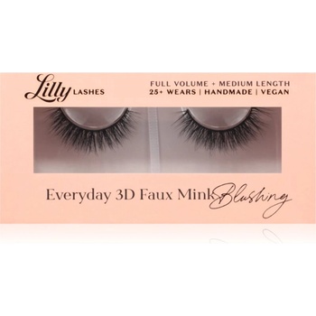 Lilly Lashes Everyday 3D Faux Mink изкуствени мигли тип Blushing 1 чифт