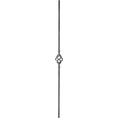KP Zdobená tyč 21.022 pre kované ploty, brány a zábradlia, 1000 mm, pr.12x12 mm