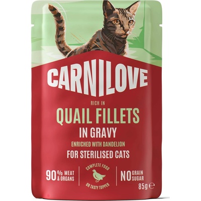 Carnilove Cat Gravy Kachna + šanta kočičí 85 g