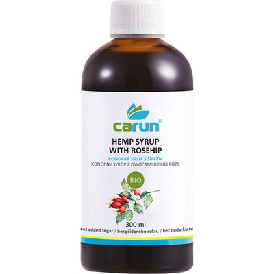 Carun Bio konopný sirup šípky 300 ml