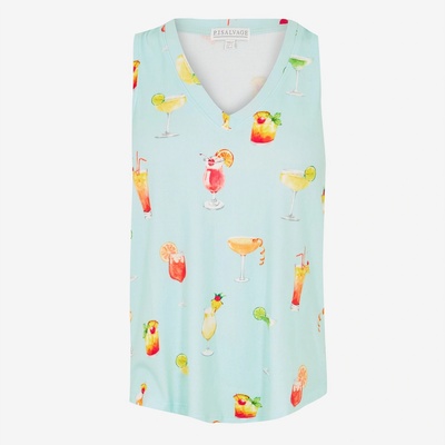 PJ Salvage Потник PJ Salvage Lets Drink about it Tank Top - Lantikblau