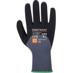  Защитни ръкавици, найлон, нитрилна пяна, размер XL "DermiFlex Ultra Plus", сиво-черни A353G8RXL (A353G8RXL)
