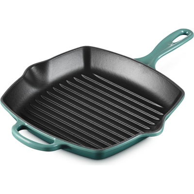 Le Creuset 20183260990422 Grilovacia panvica Signature štvorcová 26 cm, bleu riviera