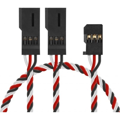 Hitec 4704 J "Y"-kabel Futaba kroucený silný dlouhý PVC 60 cm