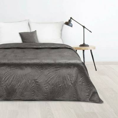 Mondo Italia Sametový přehoz na postel Luiz4 grafitový new Grafitová 170x210 cm