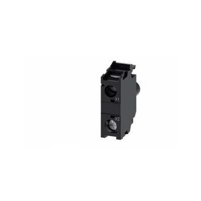 Lampholder LED block blue 24-240V AC-DC frontal mounting screw bolts SIRIUS ACT 3SU1401-1BH50-1AA0