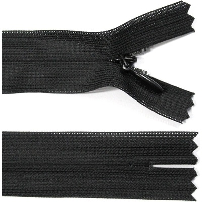 Spirálový zip no.3 skrytý nerozepínací 60cm - více barev color: 732 černá