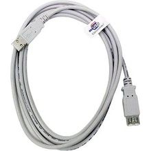 Goobay 11.92.8962 USB 2.0 A-A, prodloužovací, 5m, šedý/bílý