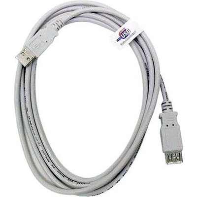 Goobay 11.92.8962 USB 2.0 A-A, prodloužovací, 5m, šedý/bílý